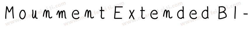 Mounment Extended Bl字体转换
